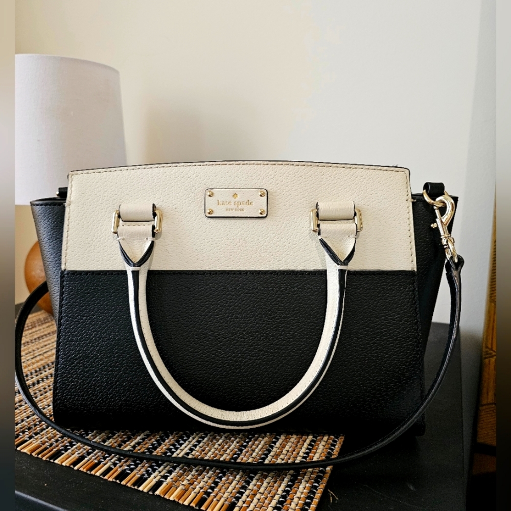 Kate Spade ♠️ Black & Cream Satchel